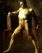 Theodore   Gericault academie d'homme oil painting